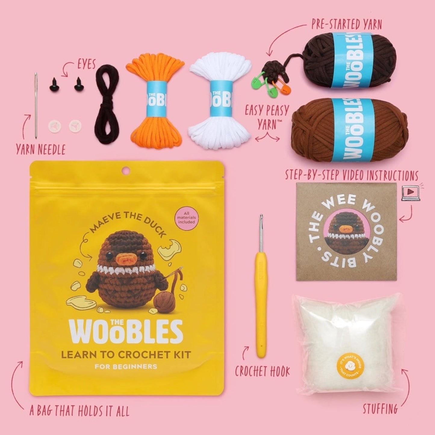 Maeve the Duck Crochet Kit