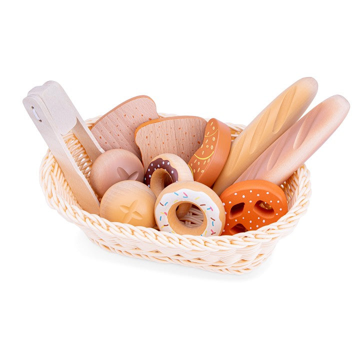 Wooden Bread Basket Play Set