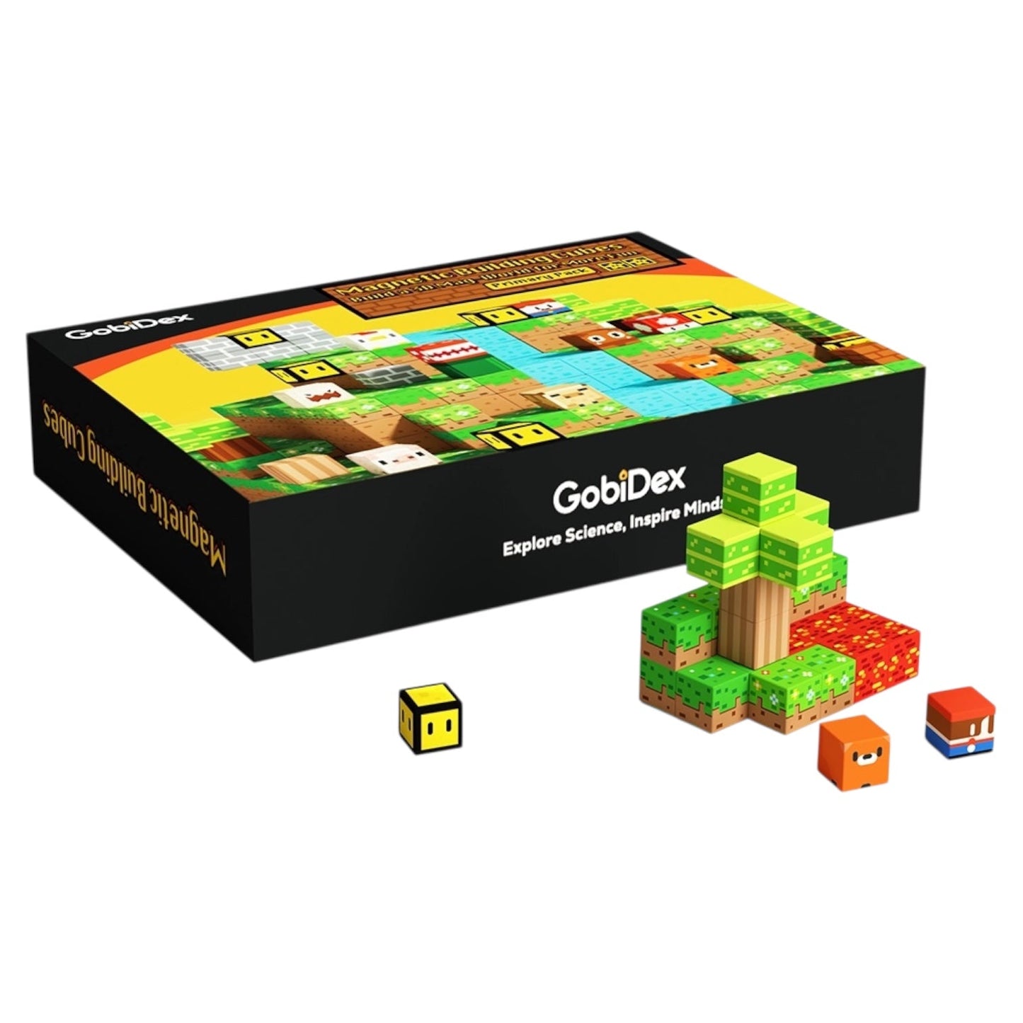 GobiDex Magnetic Cubes (Lumberjack) — 48 Pieces