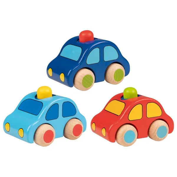 Wooden Vehicles with Horn (Set of 3)