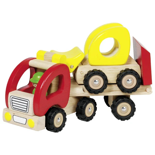 Wooden Construction Truck & Trailer
