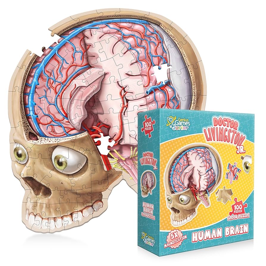 Kids 100 Piece Brain Floor Puzzle