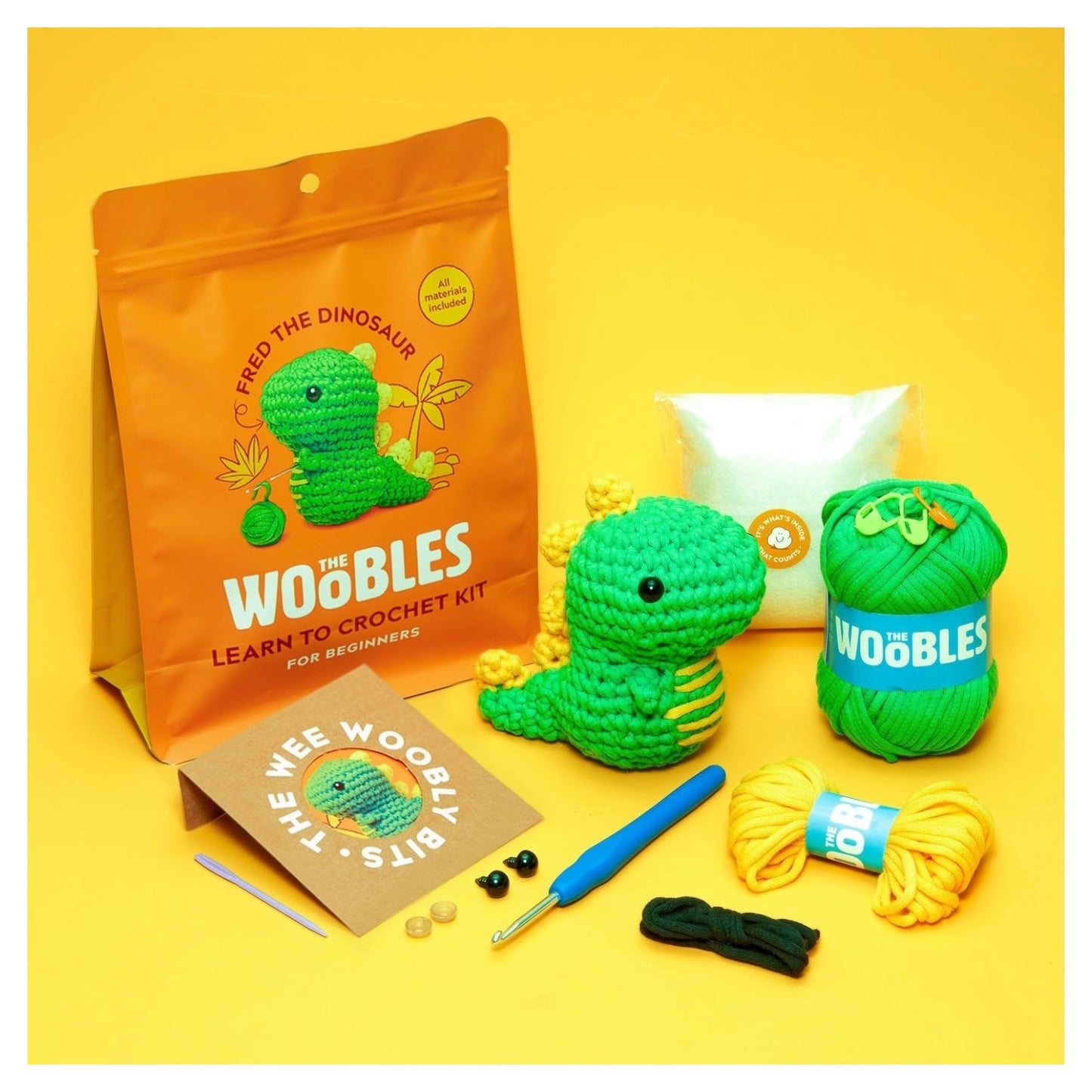 Fred the Dinosaur Beginner Crochet Kit