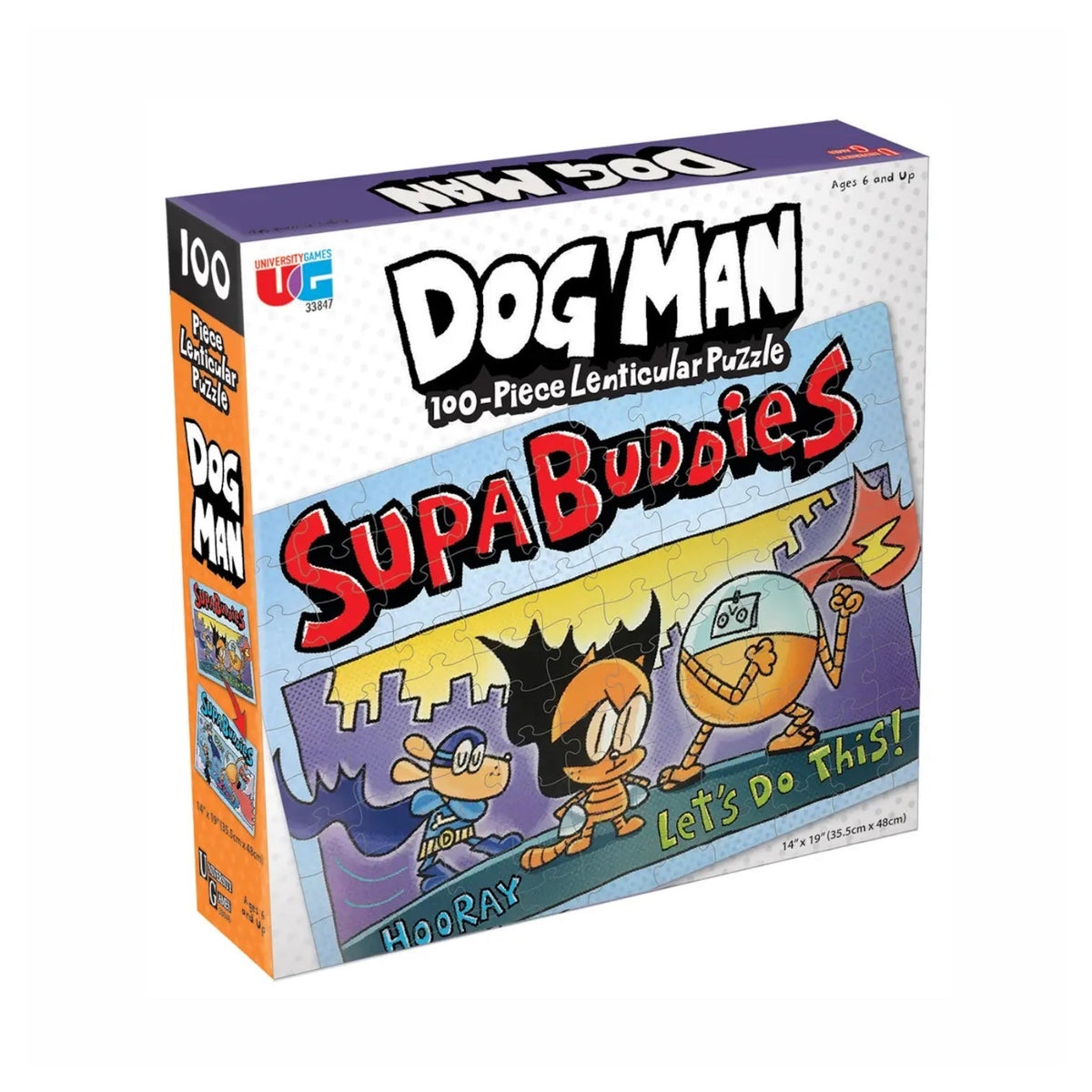 Dog Man Supa Buddies 100 Piece Puzzle