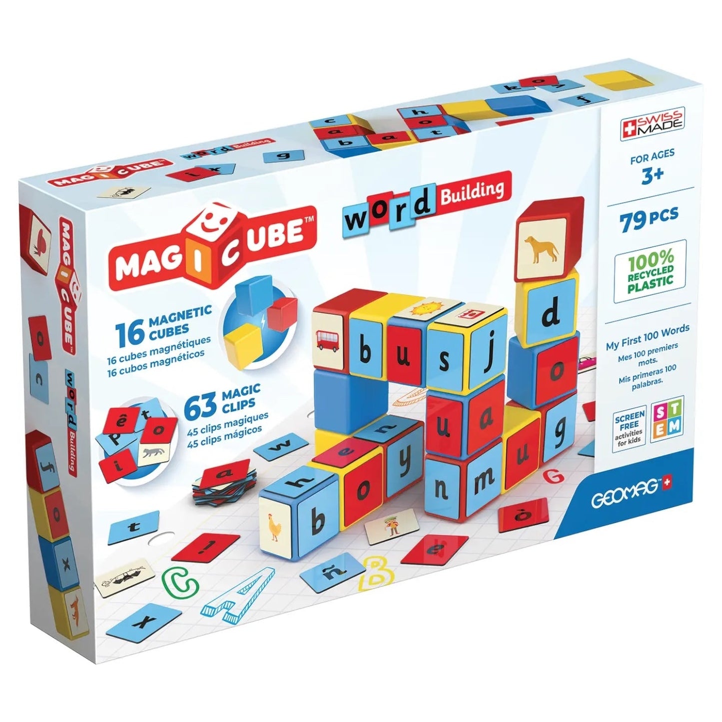 Geomag Learning: Set Word Building (79Pcs)