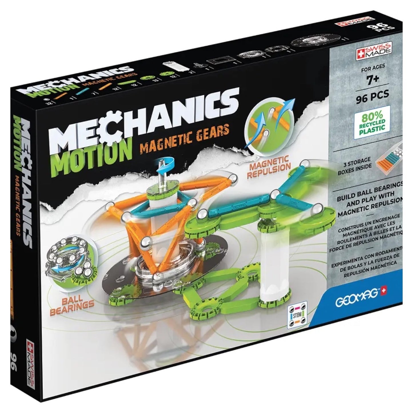 Geomag Magnetic Toys Mechanics: Gears (96 Piece)