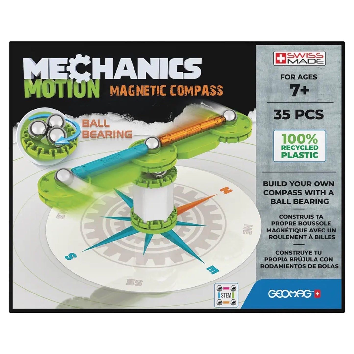Mechanics Motion Magnetic Compass (35 Piece)