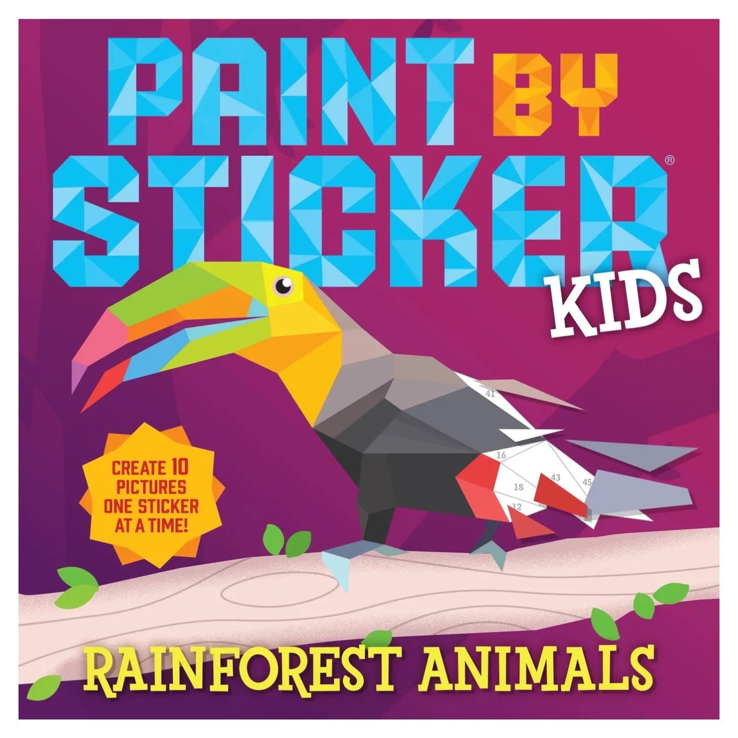 Paint By Sticker Kids: Rainforest Animals