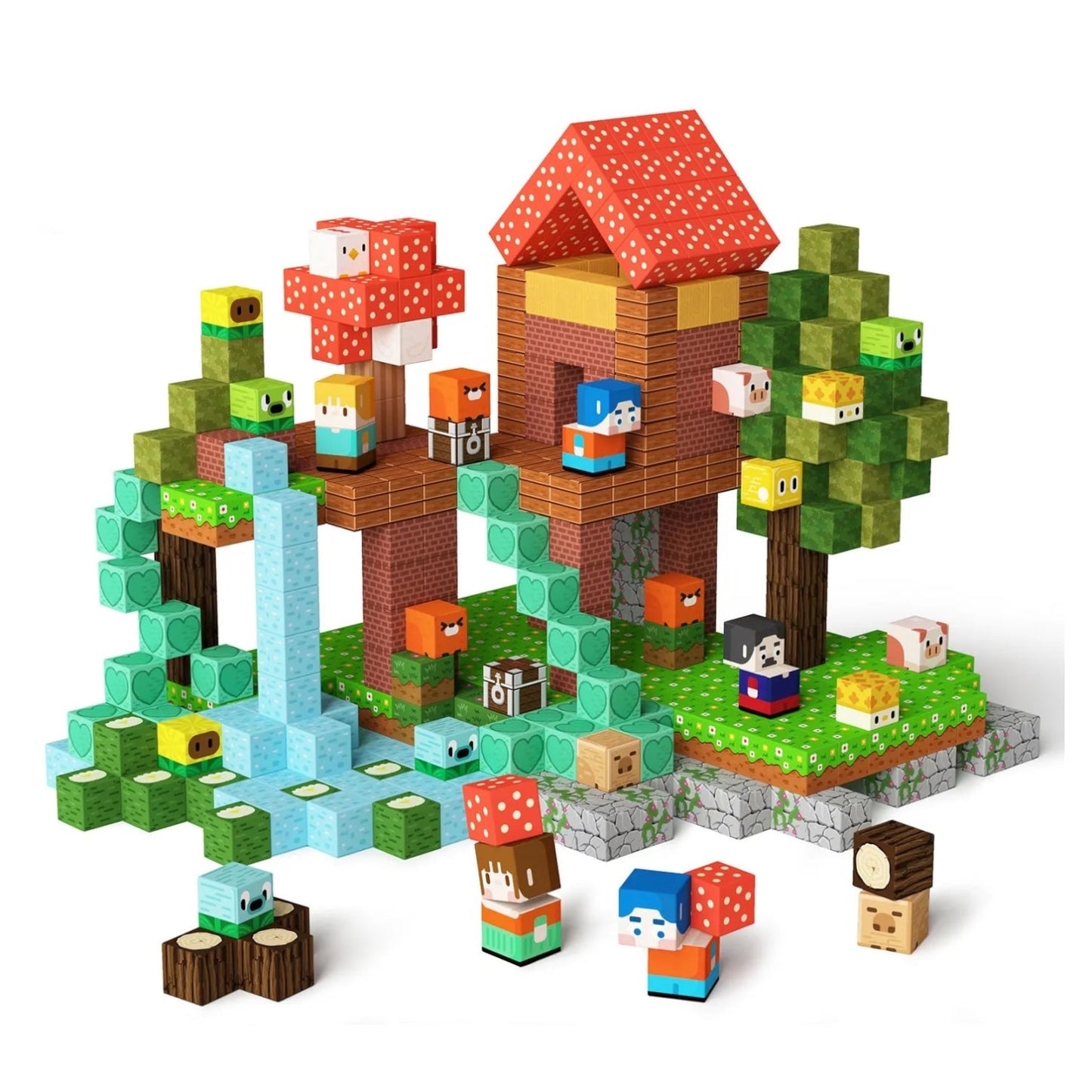 GobiDex Magnetic Cubes (Village) 100 Piece