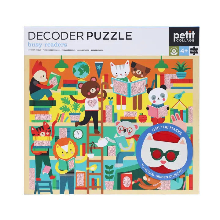 Decoder Puzzle: Busy Readers — 100 piece
