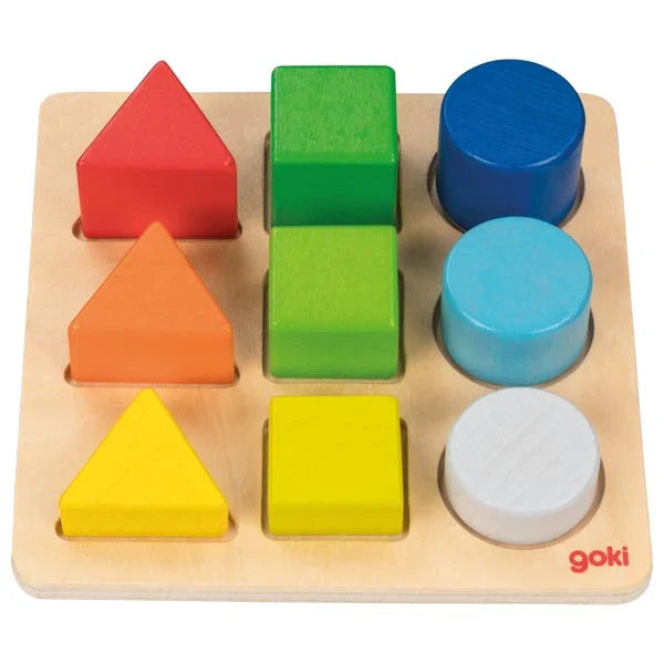 Wooden Colour and Shape Assorting Board