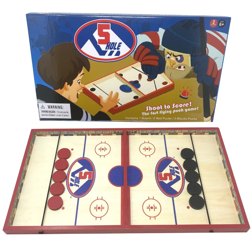 5 Hole - Exciting Board Game with Pucks