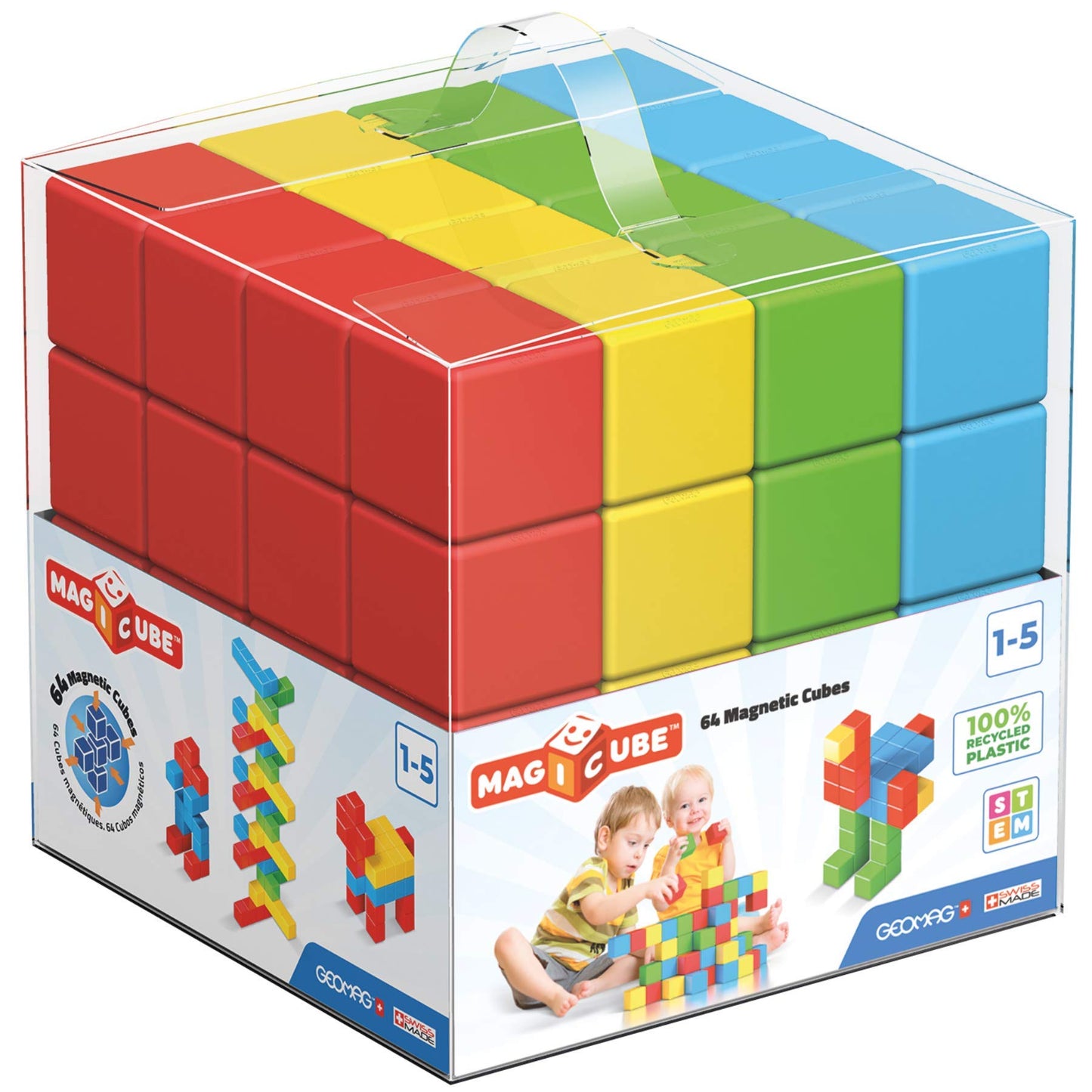 Geomag Magicube Crystal 64PCS