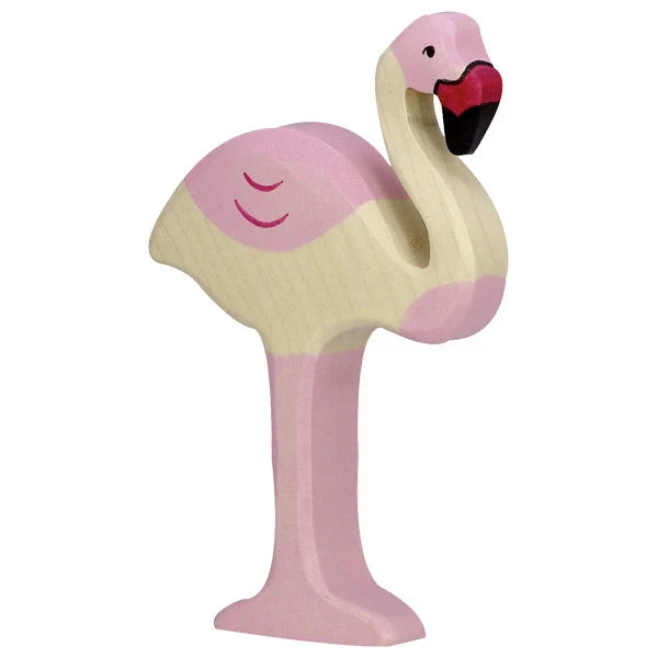 Wooden Flamingo