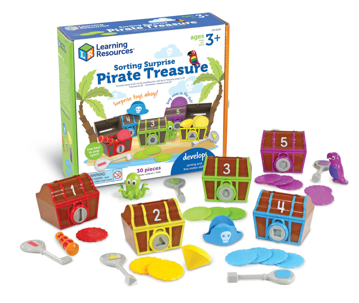 Sorting Surprise Pirate Treasure