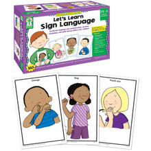 Let's Learn Sign Language Flash Cards