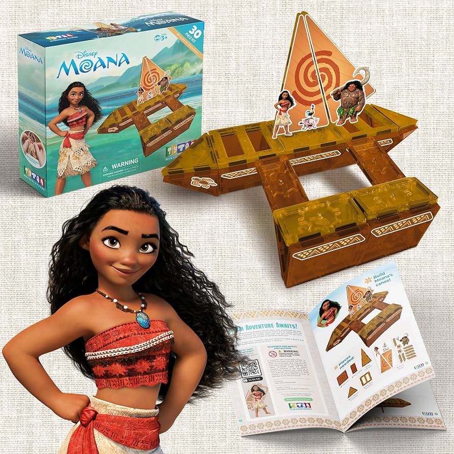 Disney Moana Magnetic Tile Set (30 Pieces)