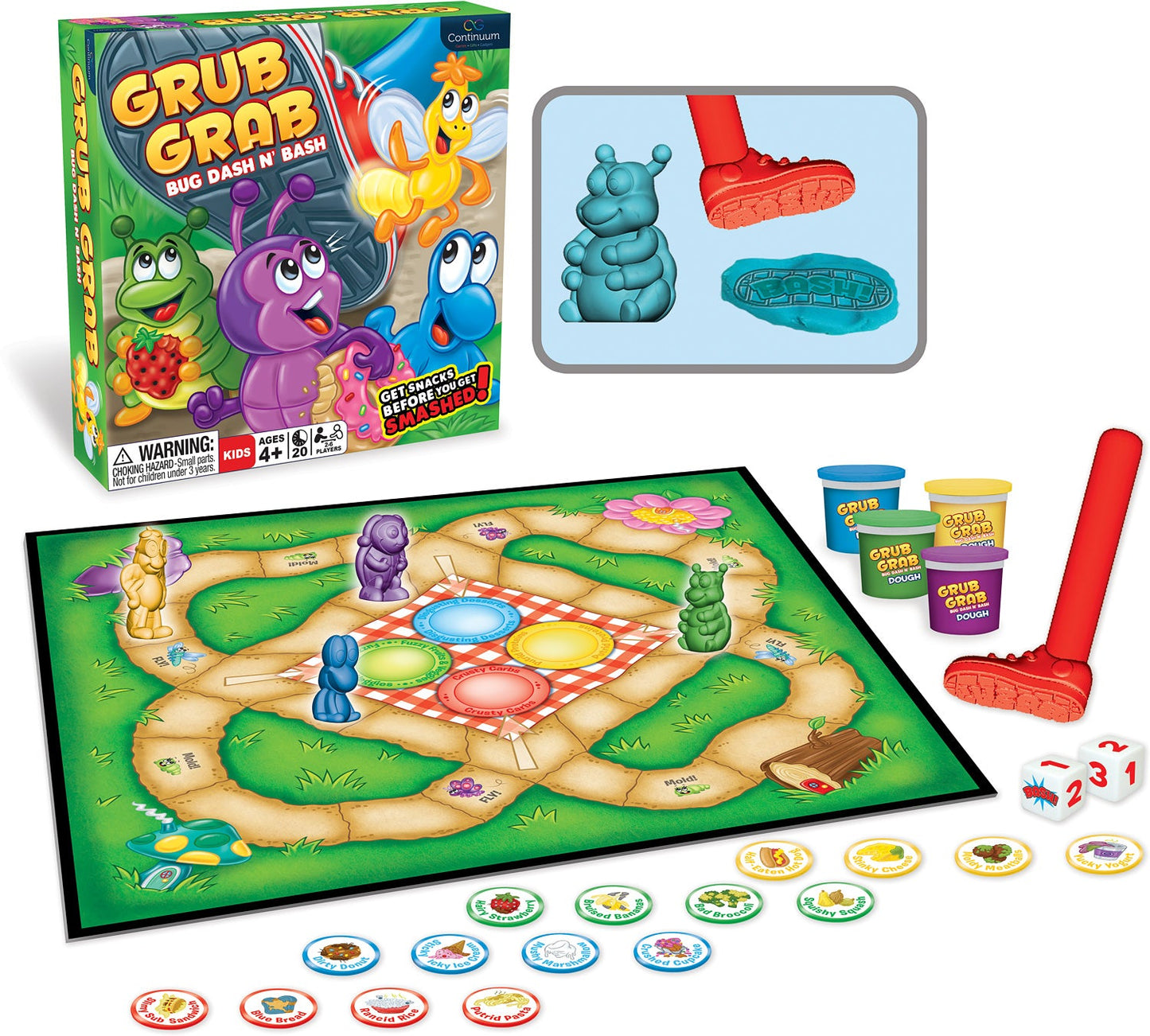 Grub Grab: Bug Dash and Bash Board Game