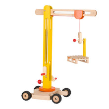 Wooden Building Crane (With Wheels)