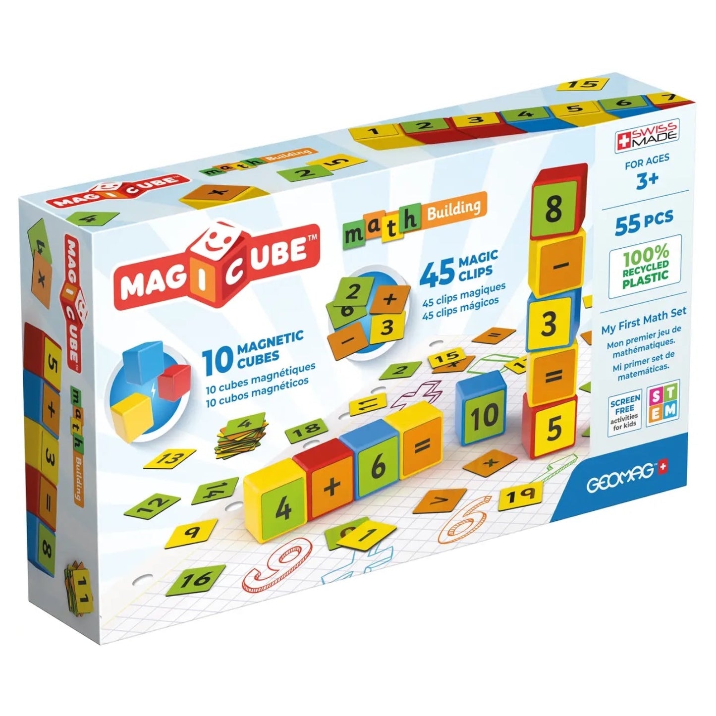 Geomag Magicube Learning: Math Building (55 Piece)