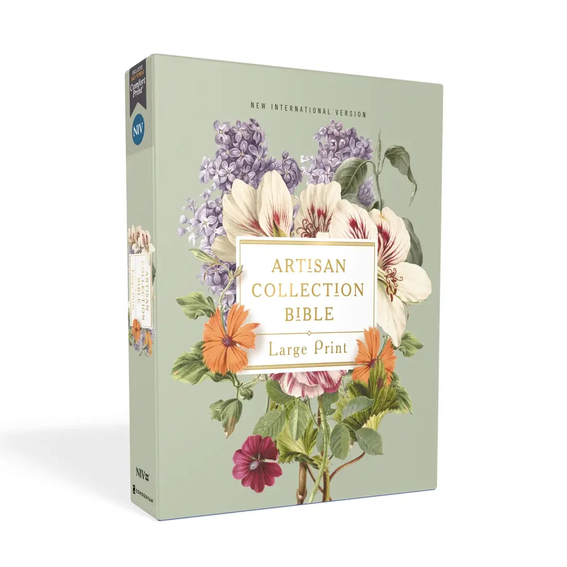 NIV Artisan Bible Leathersoft Sage (Floral)