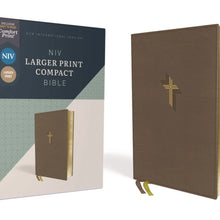 NIV Larger Print Compact Bible (Leathersoft Brown)