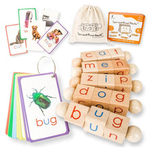 Spin-and-Read Montessori Phonics Reading Blocks