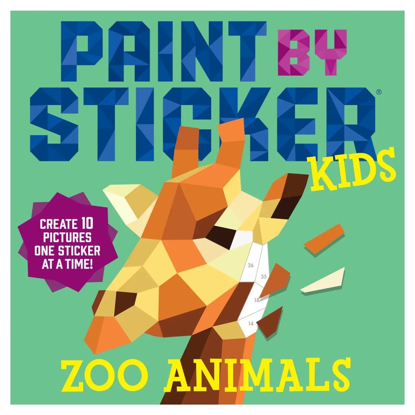 Paint By Sticker Kids: Zoo Animals