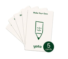 Make Your Own Cards 5 Pack (Yoto)