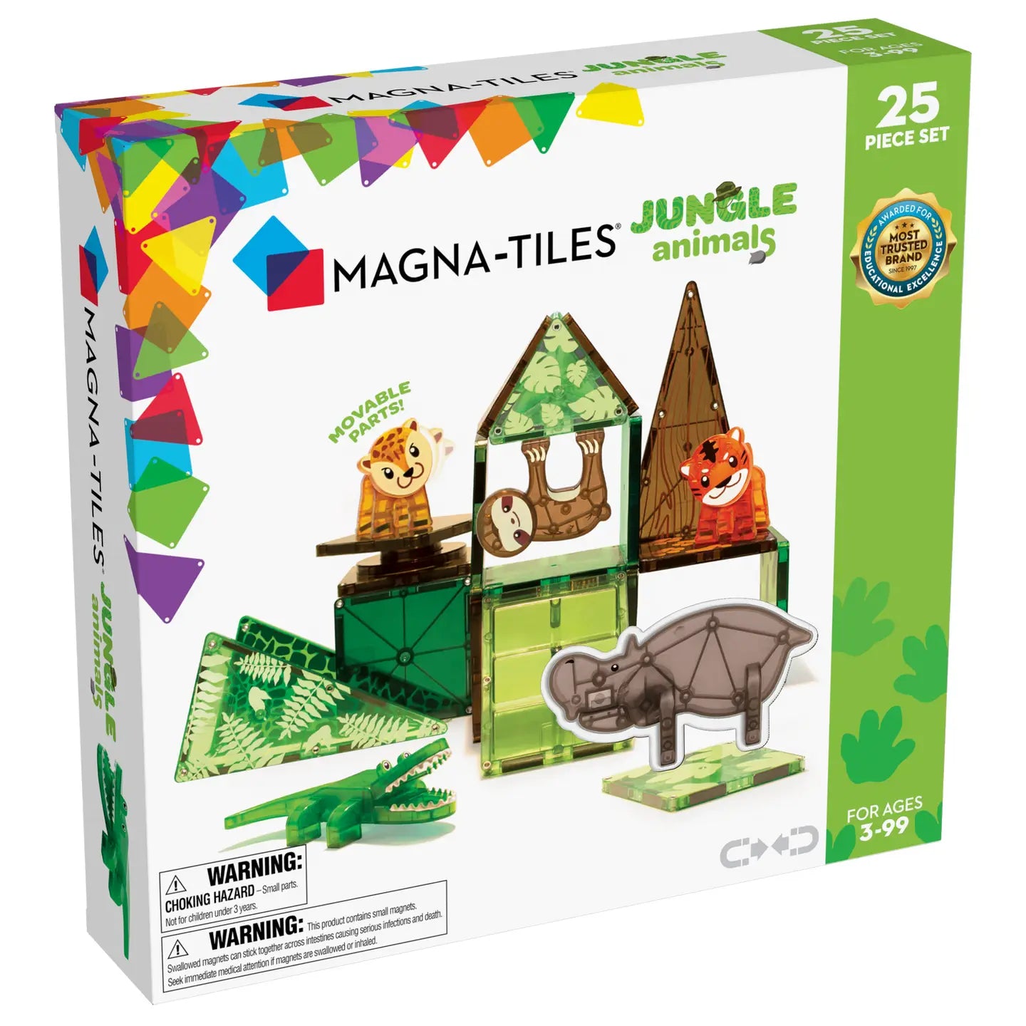 Magna-Tiles Jungle Animals 25-Piece Set