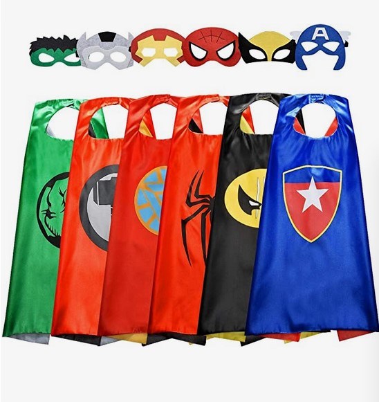 Superhero Capes Set with Masks